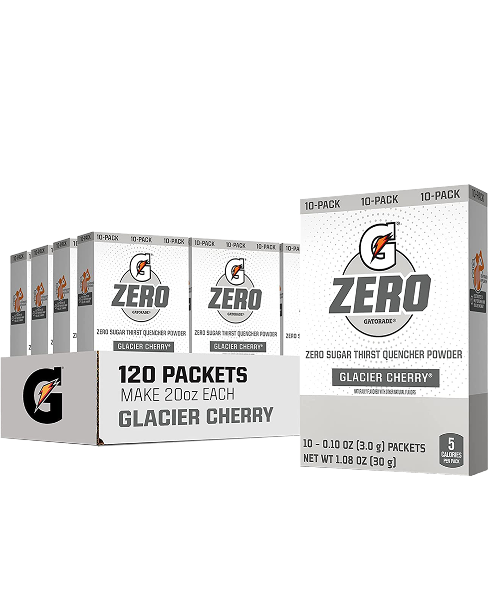 ZERO Gatorade GLACIER CHERRY (caja con 10 sobres)