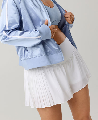 Short OFFLINE pleated flowy - blanco