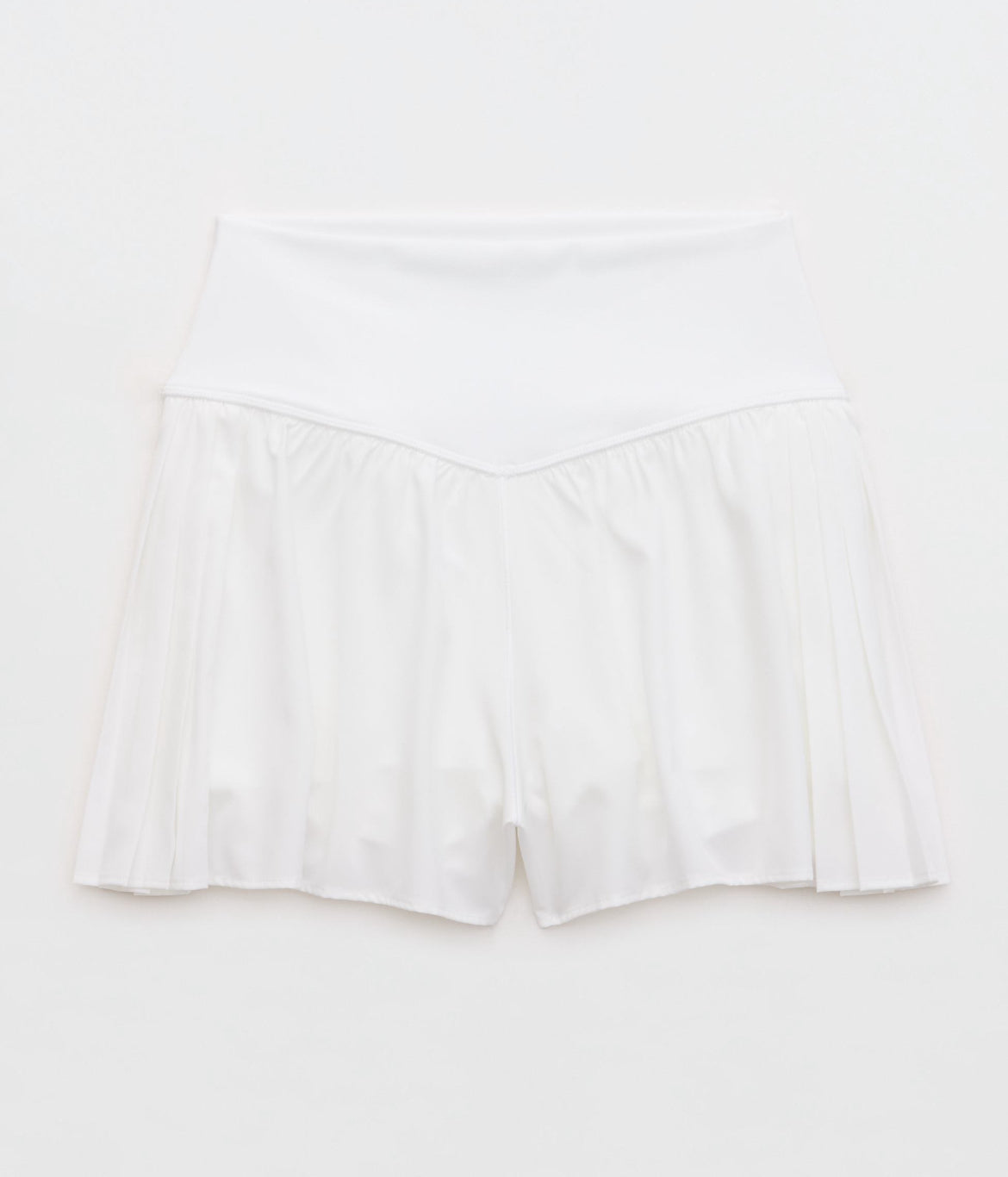 Short OFFLINE pleated flowy - blanco