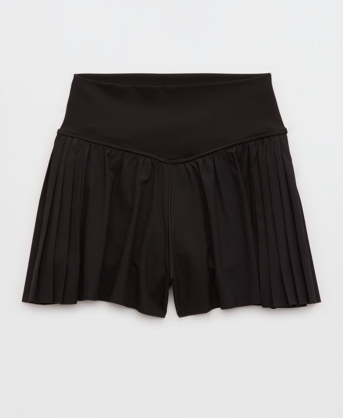 Short OFFLINE pleated flowy - negro