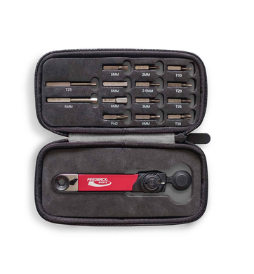 Torquimetro ratchet con 14 bits (cabezas)