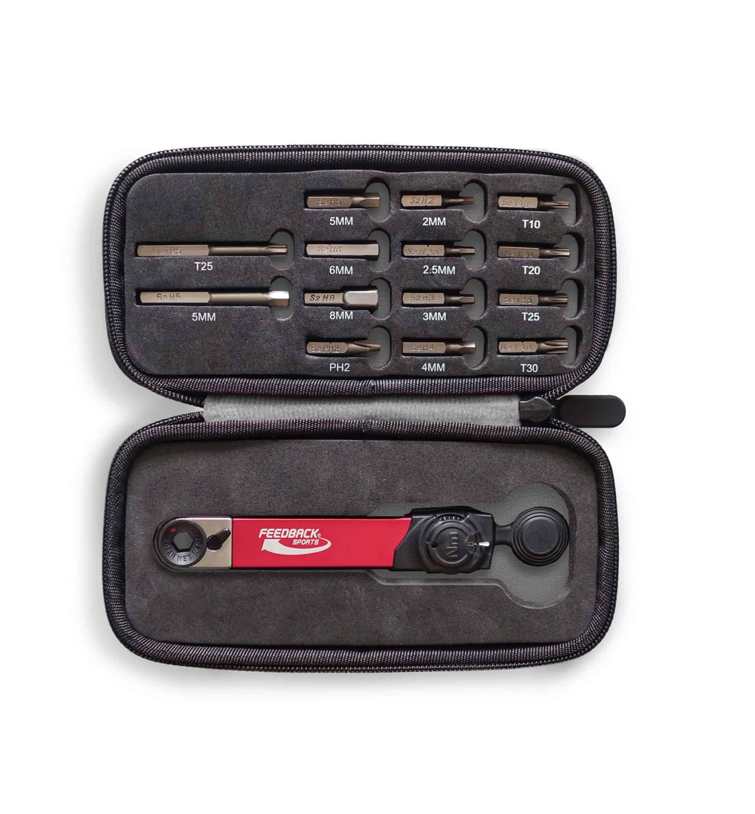 Torquimetro ratchet con 14 bits (cabezas)